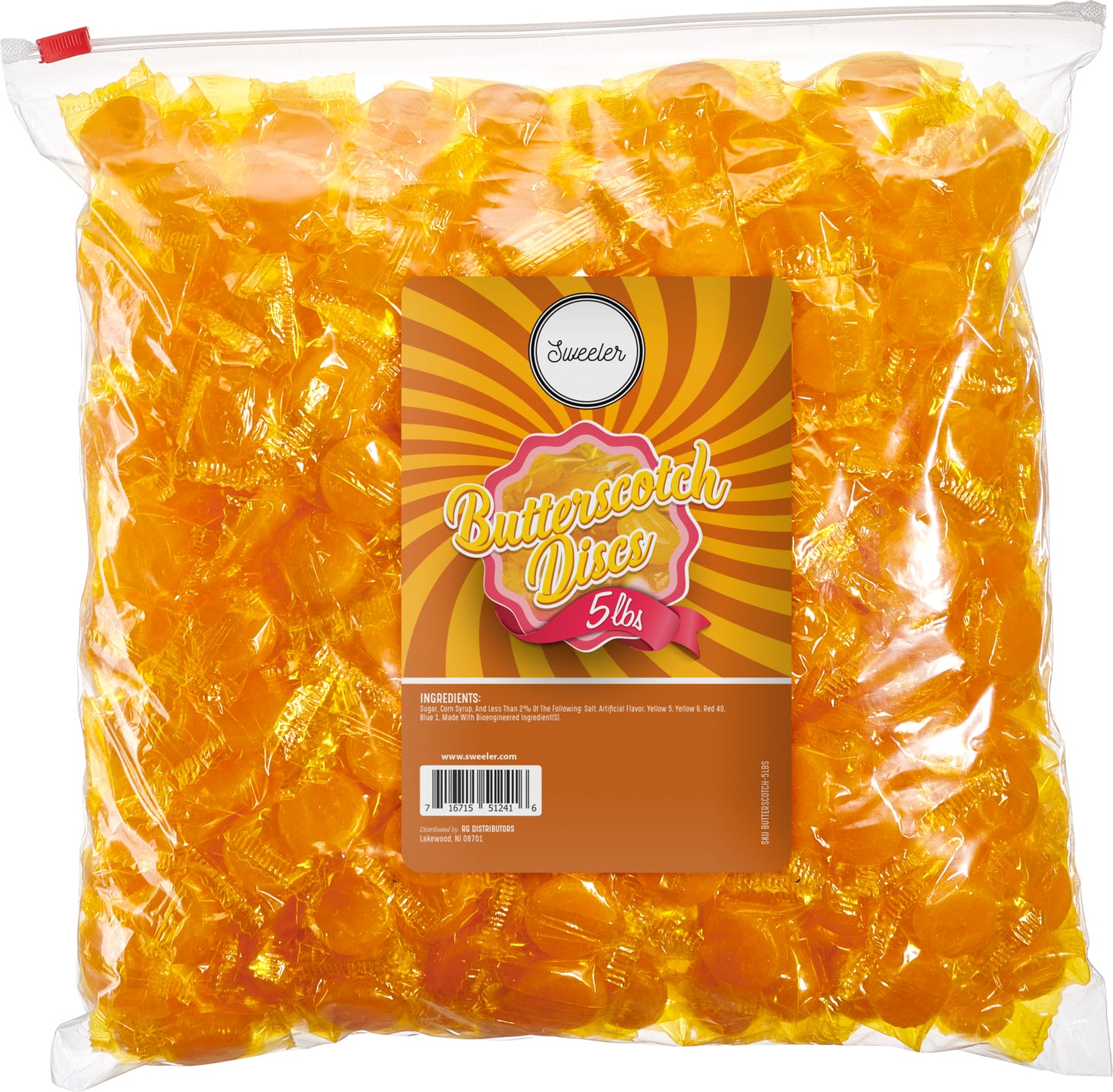 Butterscotch Hard Candy, 5LB