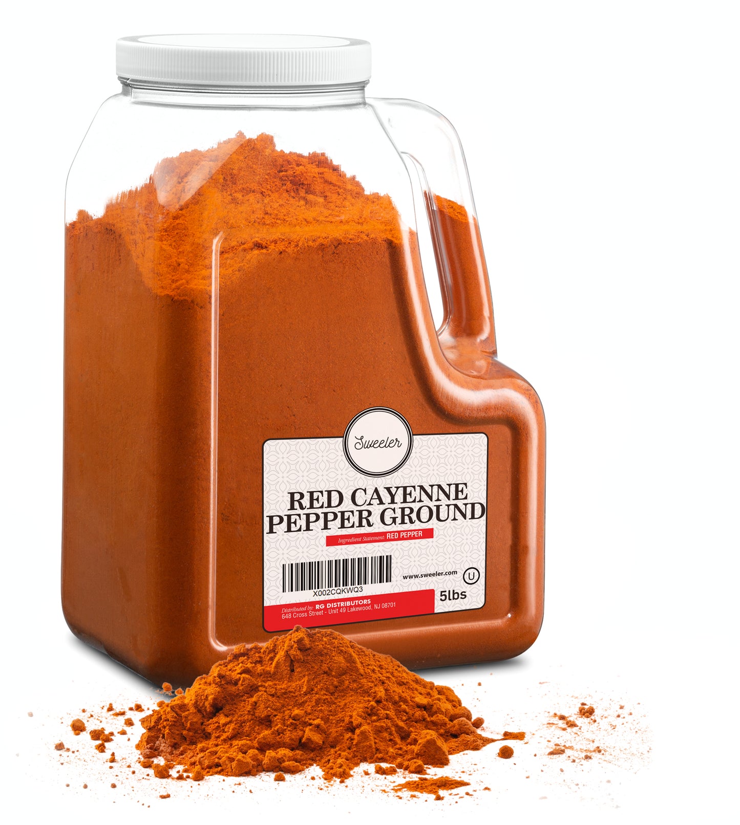 Red Ground Cayenne Pepper - 40,000 Heat Units, 5lbs