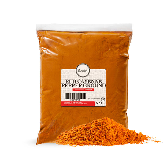 Red Ground Cayenne Pepper - 40,000 Heat Units, 5lbs - Bag